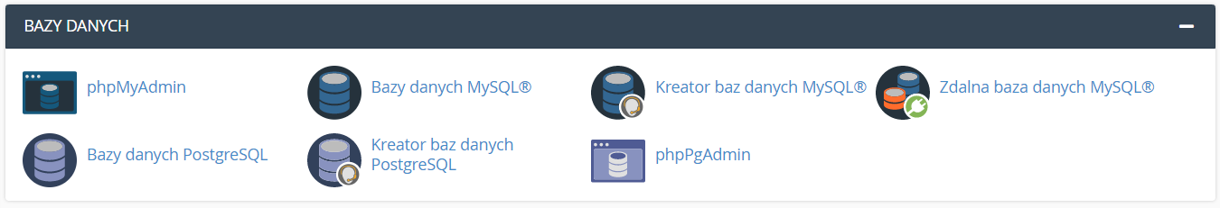 cpanel-bazy-danych