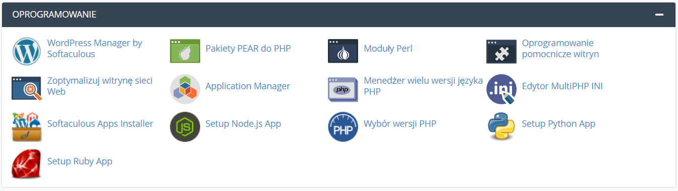 cpanel-oprogramowanie