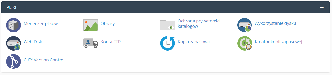 cpanel-pliki