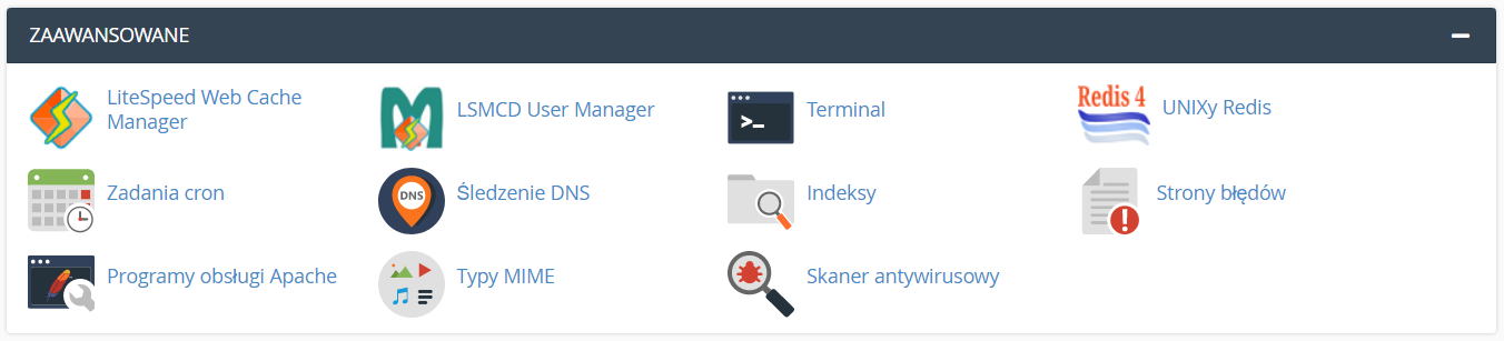 cpanel-zaawansowane